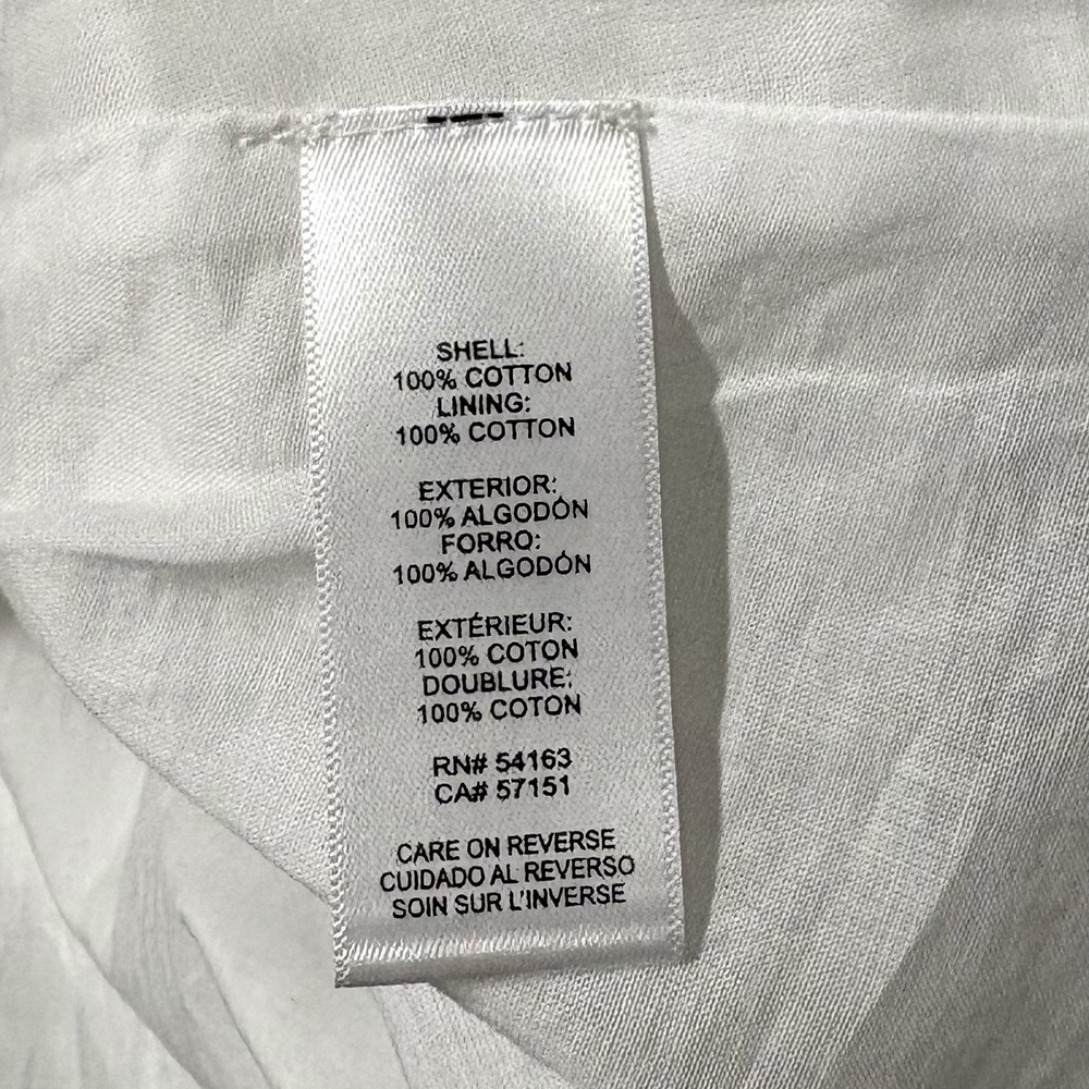 NWT KARL LAGERFELD PARIS Tie-waist Paris Border Dress, White Multi, 6, $169 - Picture 10 of 14